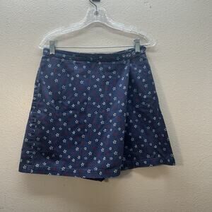 Vintage‎ 90s Faux Wrap Skort Skirt SZ 28” Patriotic Americana American Stars